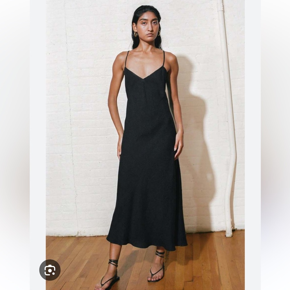 Mara Hoffman Zoya Slip Midi Dress 100% hemp